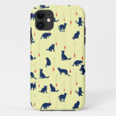 Blauwe schattige kittens en rode vissen Case-Mate iPhone case (Achterkant)