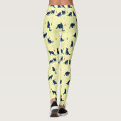 Blauwe schattige kittens en rode vissen leggings (Achterkant)