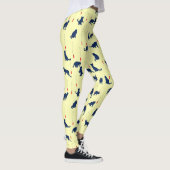 Blauwe schattige kittens en rode vissen leggings (Rechts)