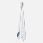 Blauwe schattige narwal stropdas (Achterkant)