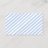 Blauwe schattige teddybeer baby shower luier loter informatiekaartje (Achterkant)