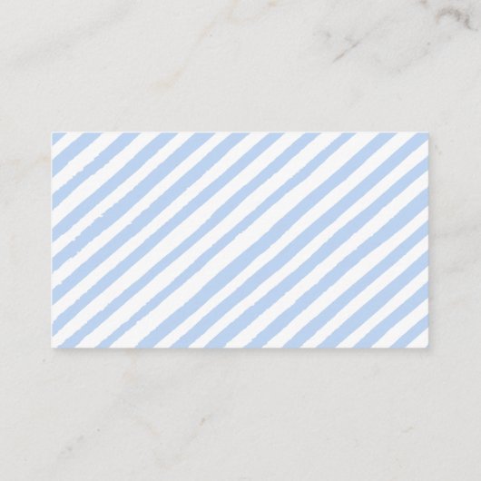 Blauwe schattige teddybeer baby shower luier loter informatiekaartje (Achterkant)