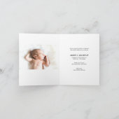 Blauwe Schattigee Pinguïn Baby Foto Dank u Aankondiging (Binnen)