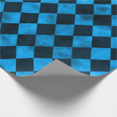 Blauwe Schedels en Zonnebloem Serie Design 13 Cadeaupapier (Hoek)