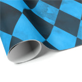 Blauwe Schedels en Zonnebloem Serie Design 13 Cadeaupapier (Rol Hoek)