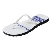 Blauwe scheepvaart op Zee Teenslippers (Schuin)