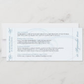  blauwe scheepvaartbestemming instapkaart in vita kaart (Achterkant)