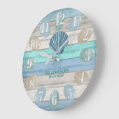Blauwe Schelp en Hout van het Strand Zeilthema - B Grote Klok (Hoek)
