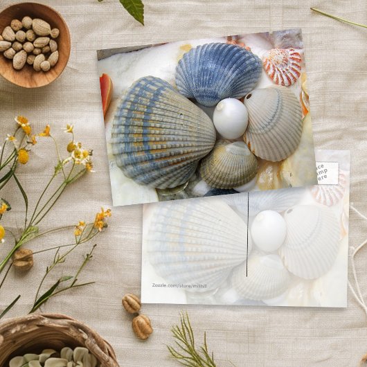 Blauwe Schelp Fotografie Ansichtkaarten Briefkaart
