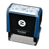 Blauwe Schelp Harmonie Zelfinktende Stempel (Product)