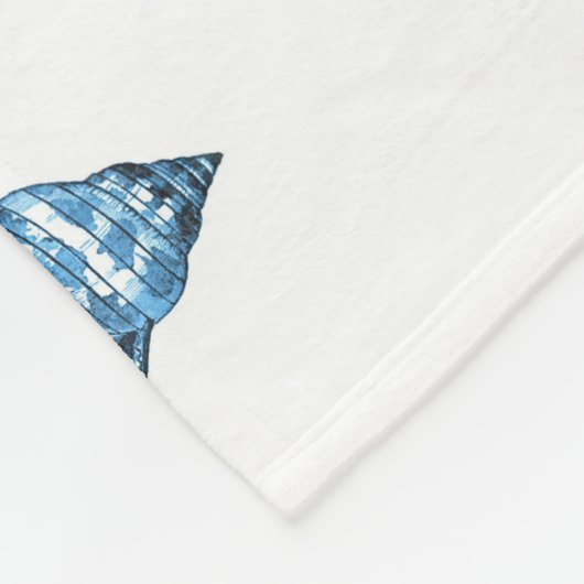 Blauwe schelp zeegaand deken (Hoek)