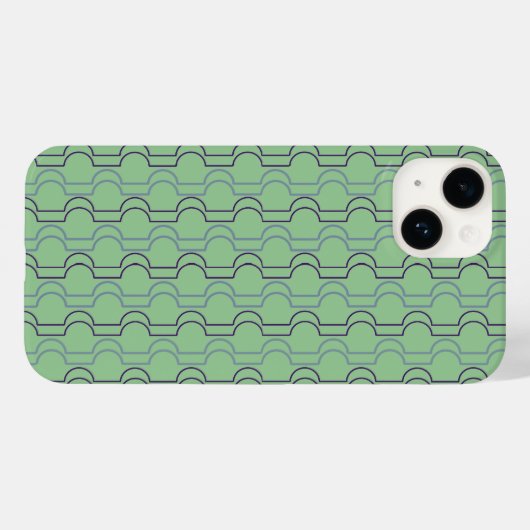 Blauwe schelpdieren Case-Mate iPhone case (Achterkant (horizontaal))