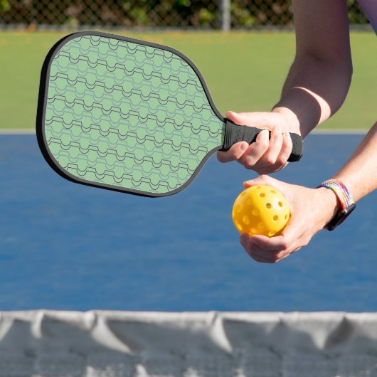 Blauwe schelpdieren pickleball paddle (Insitu)