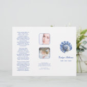 Blauwe schelpen brochure (Staand voorkant)