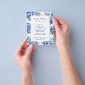 Blauwe schelpen flyer (Hand)