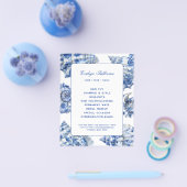 Blauwe schelpen flyer (Enkel)
