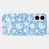 Blauwe Schelpen Persoonlijk Case-Mate iPhone Case (Achterkant (horizontaal))