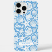 Blauwe Schelpen Persoonlijk Case-Mate iPhone Case (Achterkant)