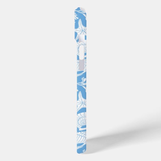 Blauwe Schelpen Persoonlijk Case-Mate iPhone Case (Achterkant / Links)