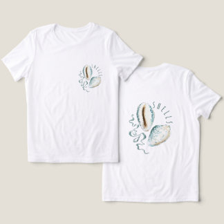 blauwe schelpen Tri-Blend shirt