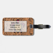 Blauwe schelpschildpad Bagagelabel (Achterkant horizontaal)