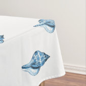 Blauwe schelvis zee oceaan tafelkleed (Voorbeeld)