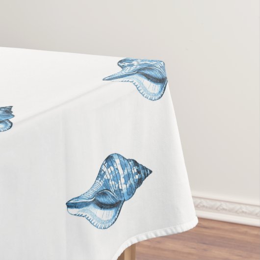 Blauwe schelvis zee oceaan tafelkleed (Voorbeeld)