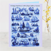 BLAUWE SCHEPEN, ZUIVERENDE VAARTUIGEN Rood-Waszeg Kaart (Gele Bloem)