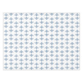 Blauwe scherp op wit diamantpatroon tafelkleed (Voorkant (Horizontaal))