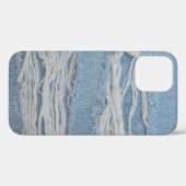 Blauwe scheuren ontkennen jeans textuurachtergrond Case-Mate iPhone case (Achterkant (horizontaal))