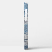Blauwe scheuren ontkennen jeans textuurachtergrond Case-Mate iPhone case (Achterkant / Links)