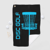 Blauwe schijf Golf Basket Golf Towel Golfhanddoek (Insitu)