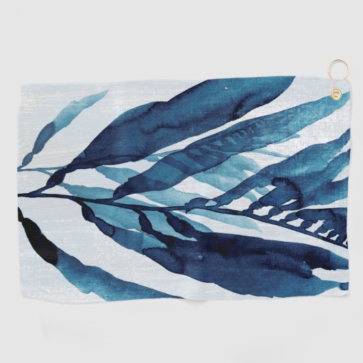 Blauwe schijf I Golfhanddoek (Horizontaal)