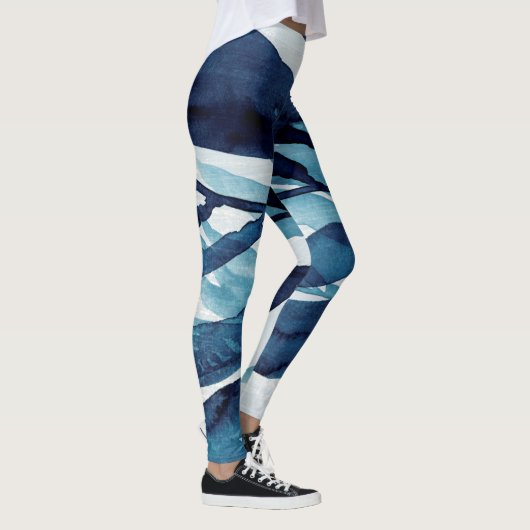 Blauwe schijf I Leggings (Rechts)