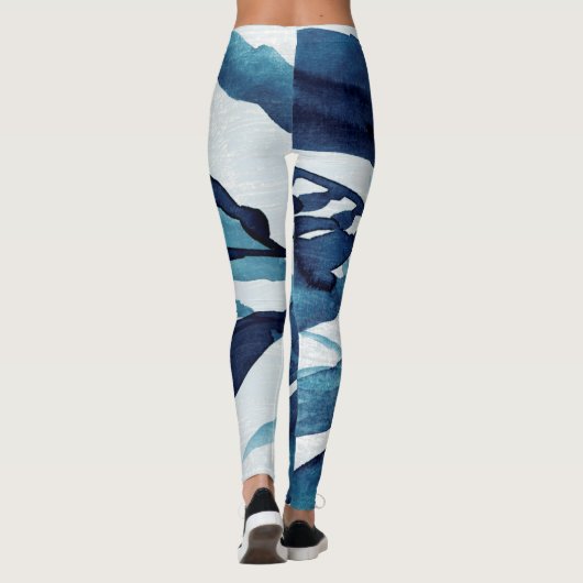 Blauwe schijf I Leggings (Achterkant)