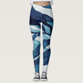 Blauwe schijf I Leggings (Voorkant)