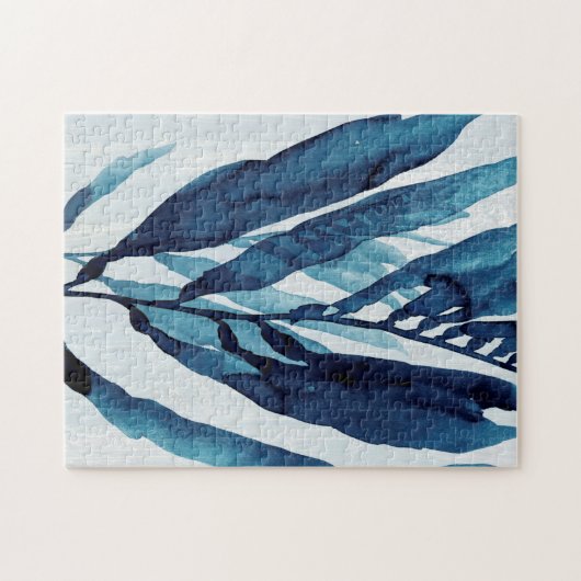 Blauwe schijf I Legpuzzel (Horizontaal)