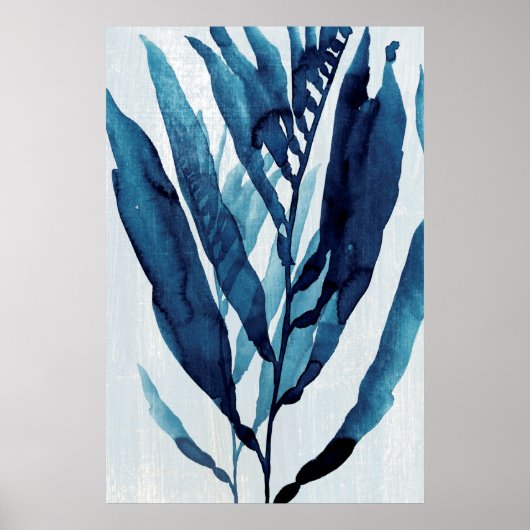 Blauwe schijf I Poster (Voorkant)