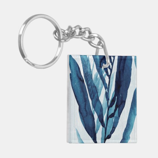 Blauwe schijf I Sleutelhanger (Voorkant Links)