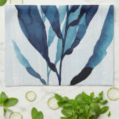 Blauwe schijf I Theedoek (Gevouwen)