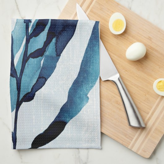 Blauwe schijf I Theedoek (Quarter Fold)