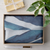 Blauwe schijf I Tissuepapier (Geschenk)