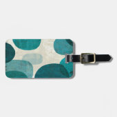 Blauwe schijven bagagelabel (Voorkant horizontaal)