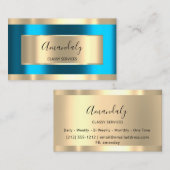 Blauwe schijven Gold Drivers omhuld holograaf Blu Visitekaartje (Voorkant / Achterkant)