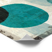 Blauwe schijven poster (Hoek)