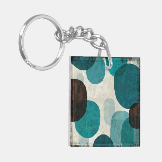 Blauwe schijven sleutelhanger (Voorkant Links)