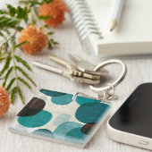 Blauwe schijven sleutelhanger (Voorkant Rechts)