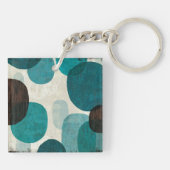 Blauwe schijven sleutelhanger (Achterkant)