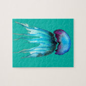 Blauwe schilderij legpuzzel (Horizontaal)