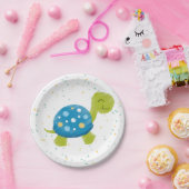 Blauwe schildpad Confetti Party Bord (Feest)